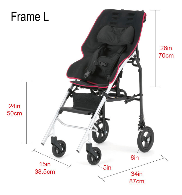 childrens wheelchair size