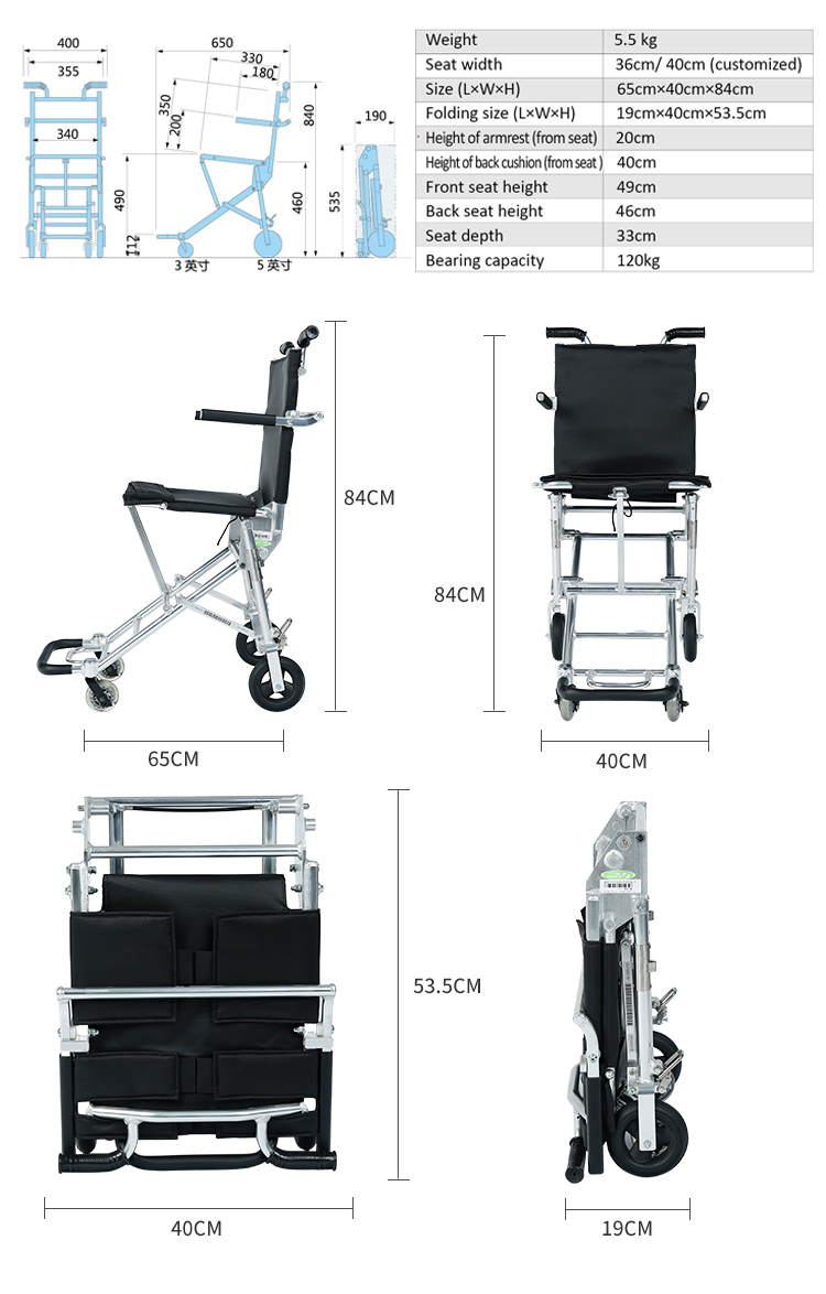 manual wheelchair sizes