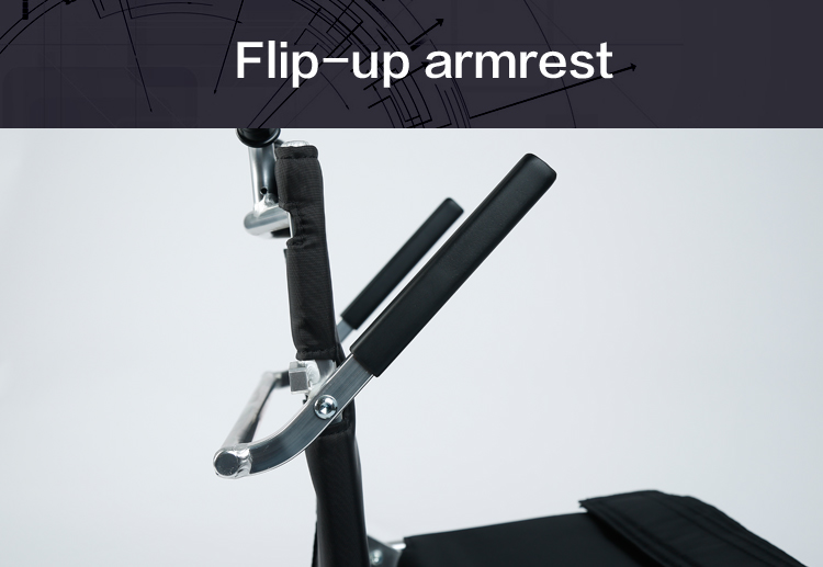 flip-up armrest