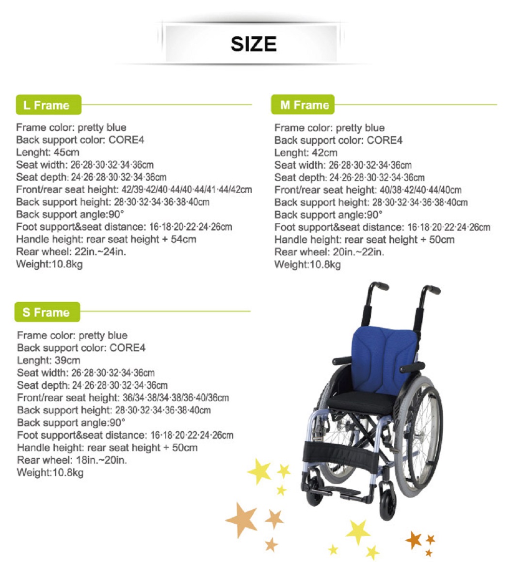 Kids Wheelchair size